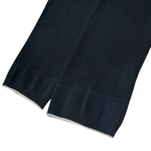 CHANEL Sport Vintage 09P CC Logo Knit Top #42 Hoodie Dark Blue Silver [105272] - Picture 5 of 11